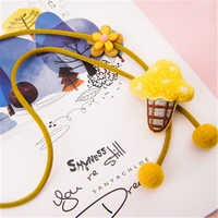 kids children girl necklace cute cartoon mash room flower fabric japan korean handmade gifts apparel accessories wholesale