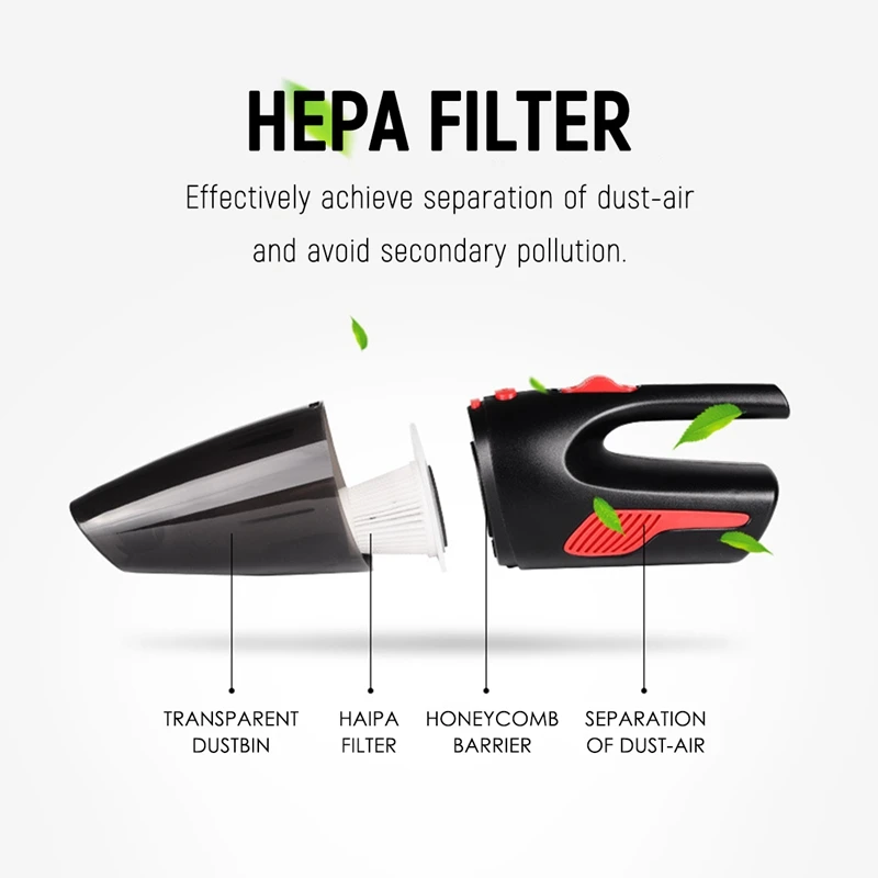 120 Вт 12 в пылесос 5000 ПА супер всасывающий портативный беспроводной ручной