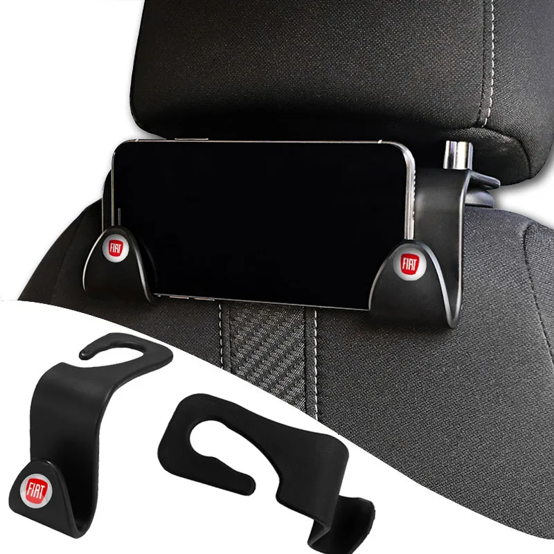 

1/2Pcs Car Headrest Back Seat Hook Seat Hanger Vehicle Organizer Holder For Fiat 500 Punto Stilo Ducato Palio Bravo Doblo Panda