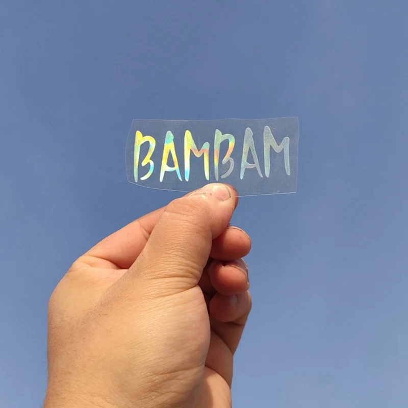 Kpop креативная лазерная наклейка GOT7 YOUNGJAE JACKSON YUGYEOM JINYOUNG BAMBAM MARK JB Водонепроницаемая наклейка s цвет меняющий цвет