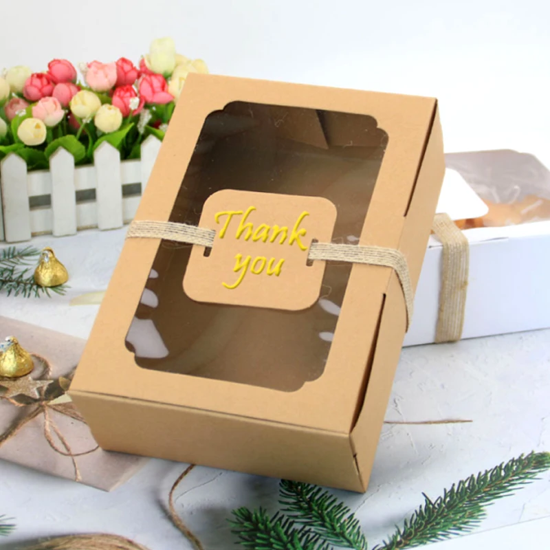 Подарочная упаковочная коробка из крафт бумаги для вечерние шоколада конфет