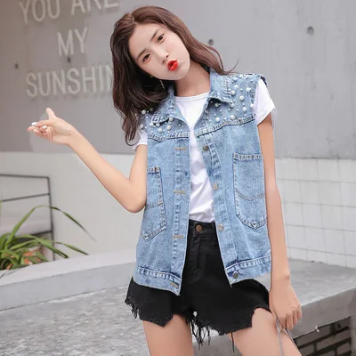 ZQLZ женский джинсовый жилет 2020 Новый Повседневный свободный для женщин весна без