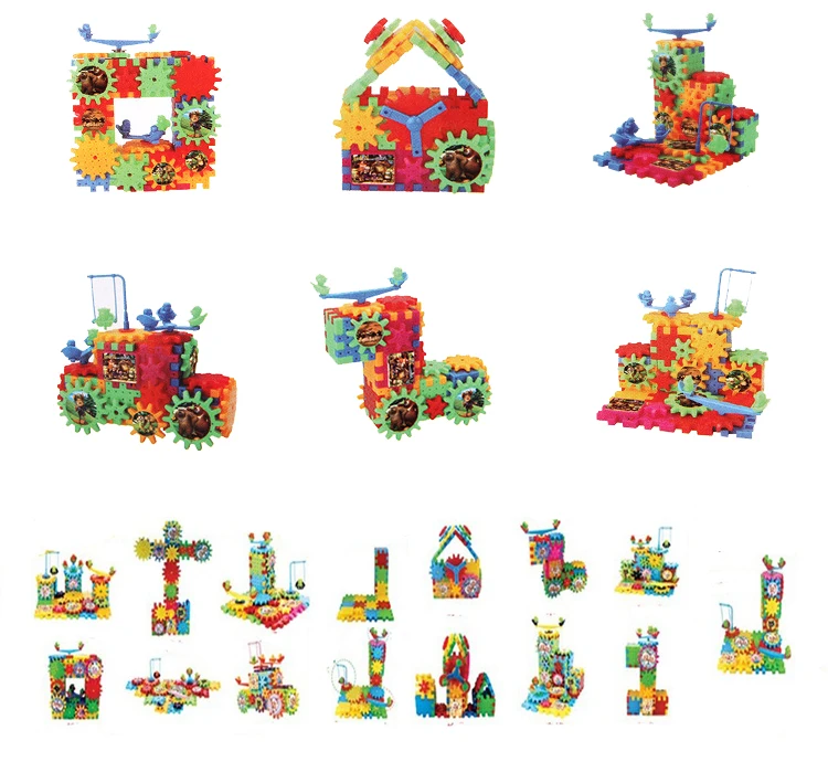Креативное веселье 81 аксессуары Шестерня головоломка игрушка электронная конструкция DIY 3D модель строительные блоки Обучающие Развивающие игрушки
