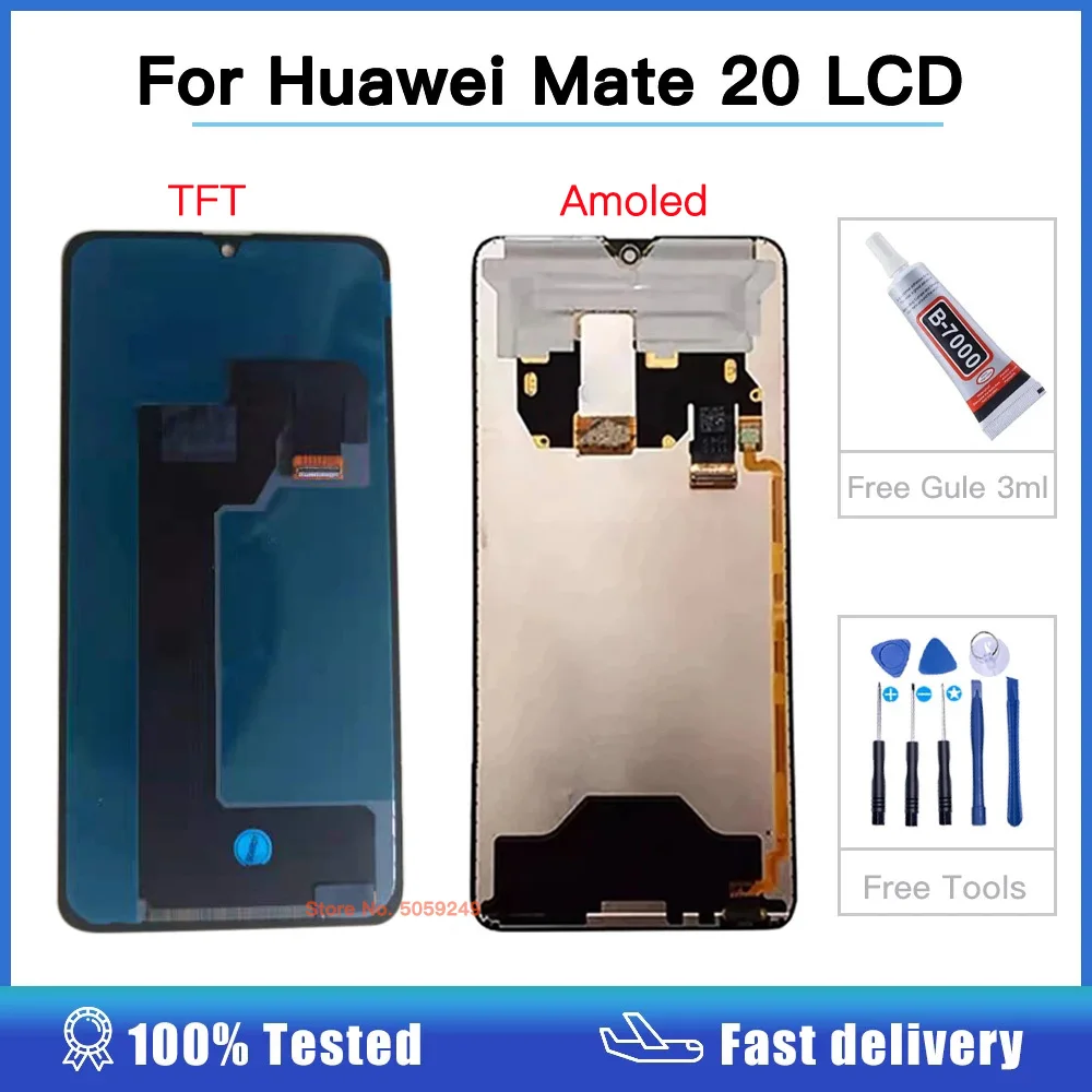 Дисплейный модуль для Huawei Mate 20 Mate20 6 53 HMA-AL00 HMA-L09 HMA-L29 HMA-TL00 | Мобильные телефоны и