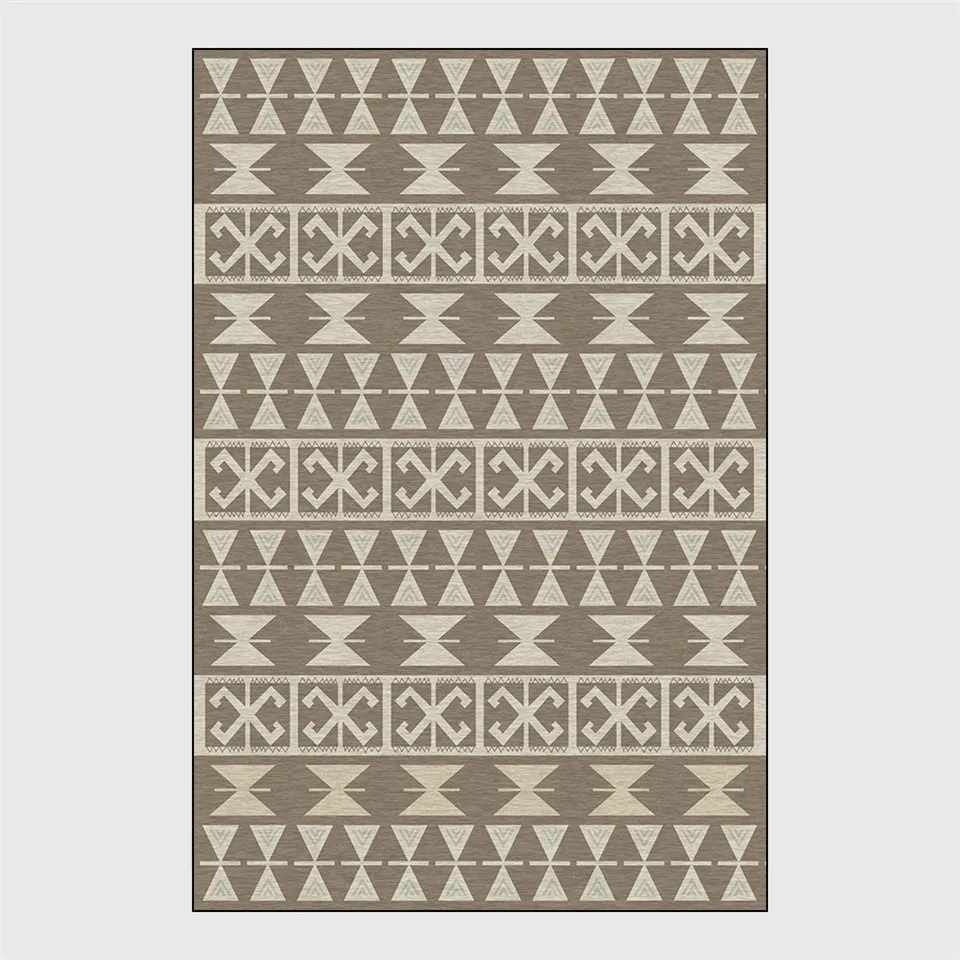 Скандинавский геометрический ковер из искусственного меха современный простой