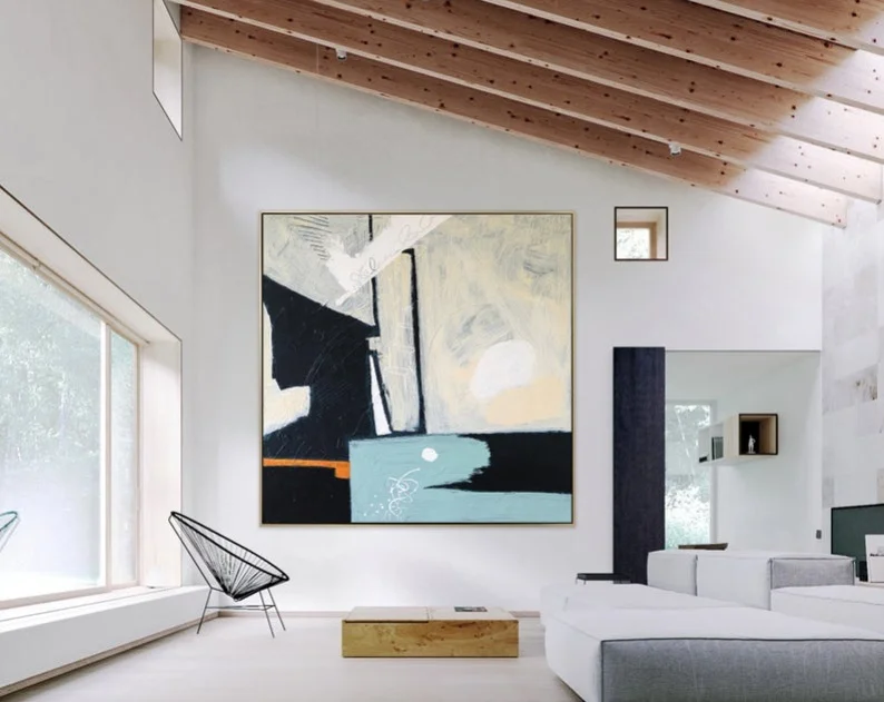 

Сквозь космос настенное искусство Экспресс минимализм Современная живопись искусственная большая акриловая холст абстрактная живопись