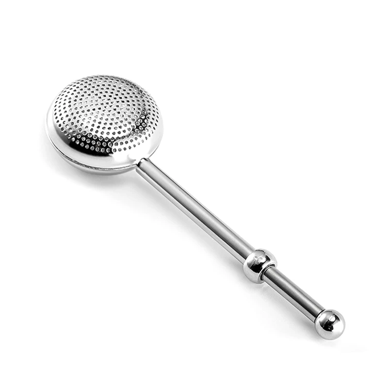 

304 Stainless Steel Tea Strainer Teapot Ball Mesh Tea Infuser Push Style Tea Infuser