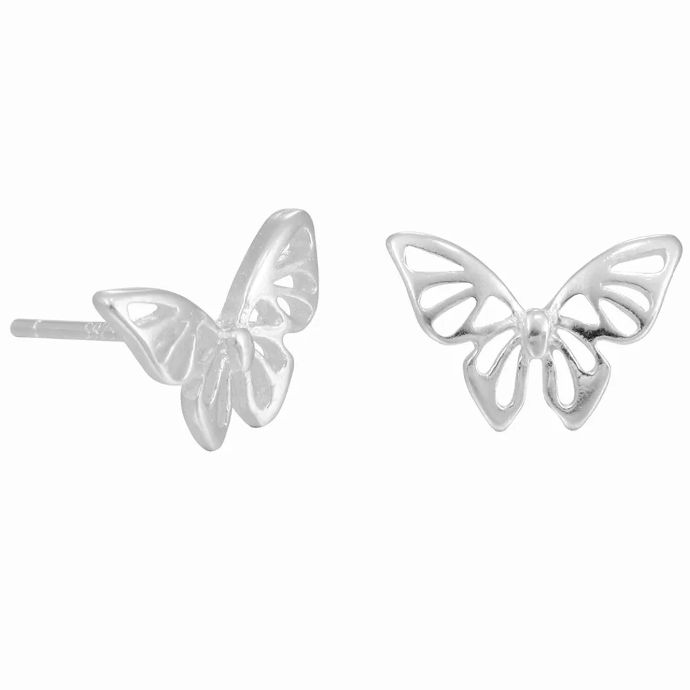 Женские серьги бабочки Chandler полированные полые гвоздики с оригами украшения для