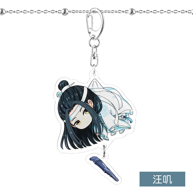 Grandmaster of Demonic Cultivation брелок Lan Wangji Wei Wuxian Jiang Cheng Mo Dao Zu Shi Cute Fuuny мультяшный акриловый брелок