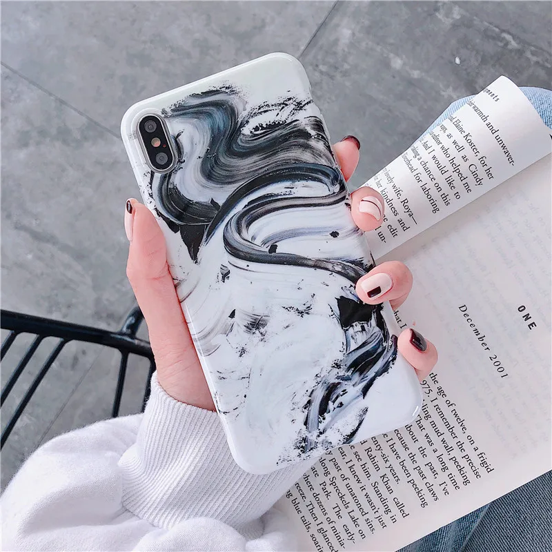 Ретро Простой литературы и искусства окна чехол для телефона для iPhone 7 7 plus 6s 8 plus чехол для iPhone 11 Pro xs max чехол силиконовый чехол X XR XS чехол