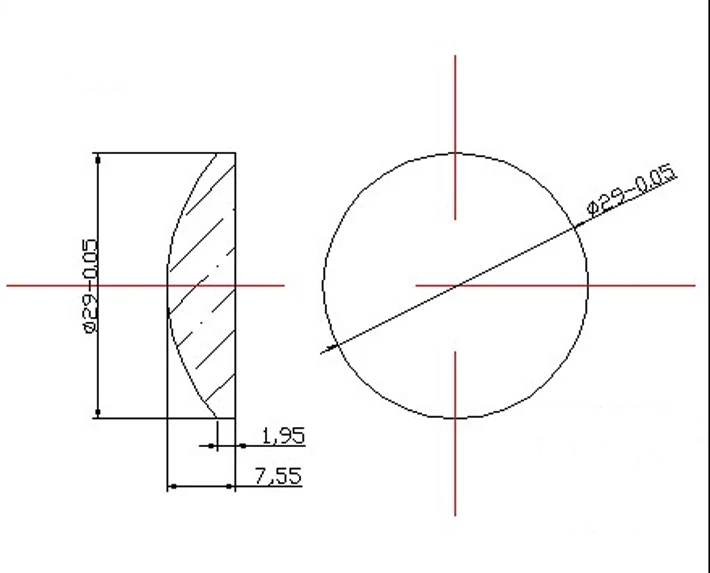

Flat convex laser homogenizing 400-1100nm infrared night vision laser light supplement for medical Speckle uniformity