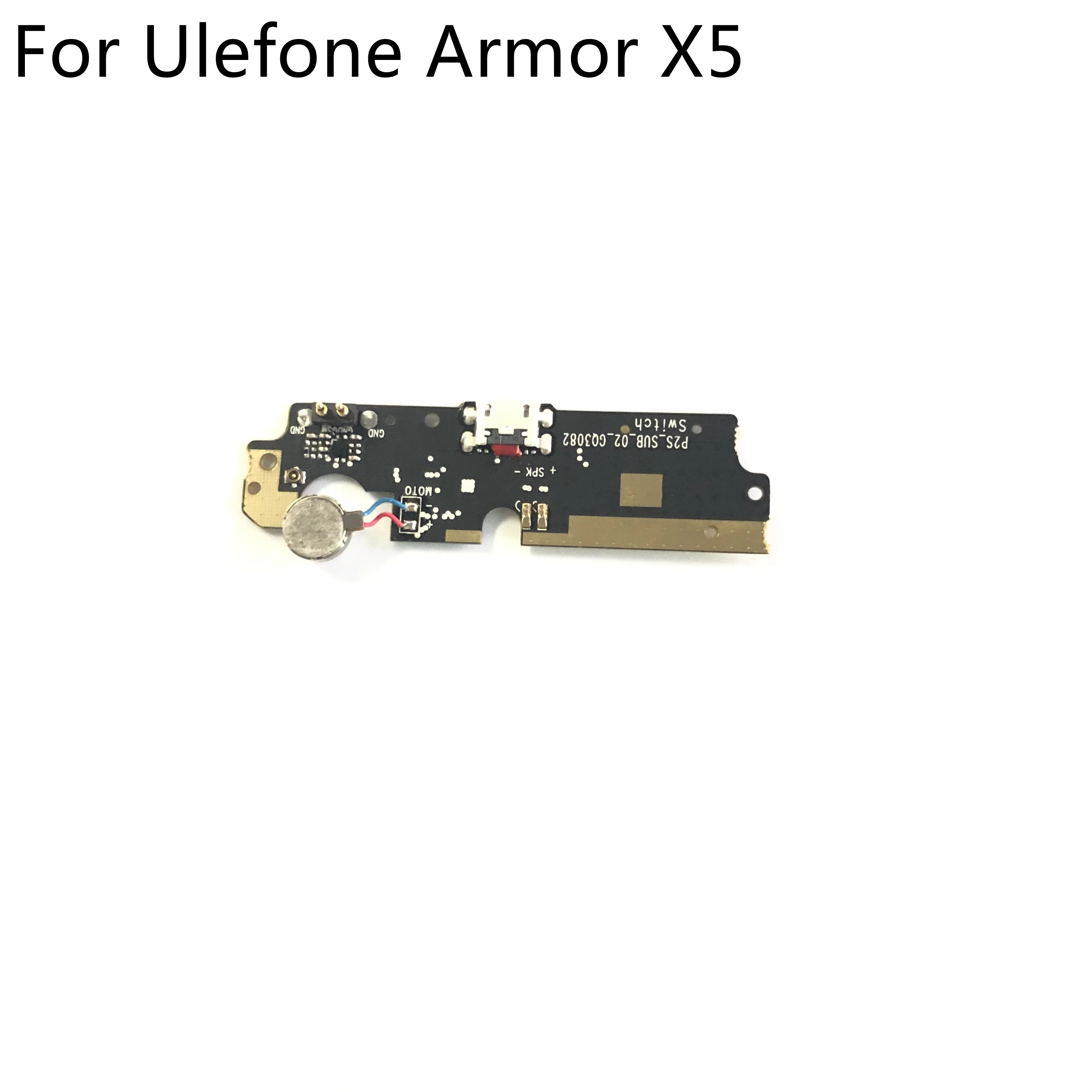 Подержанная зарядная плата Ulefone Armor X5 с USB-разъемом и вибромотором для смартфона Ulefone Armor X5 MT6762 5,5 дюйма 1440x720