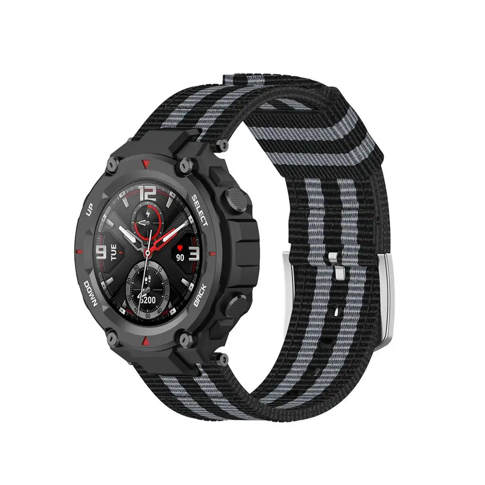 Top Quality Nylon Wrist Bracelet Band for Xiaomi Huami Amazfit T-Rex Replacement Smart Watchband A1918 Strap | Электроника