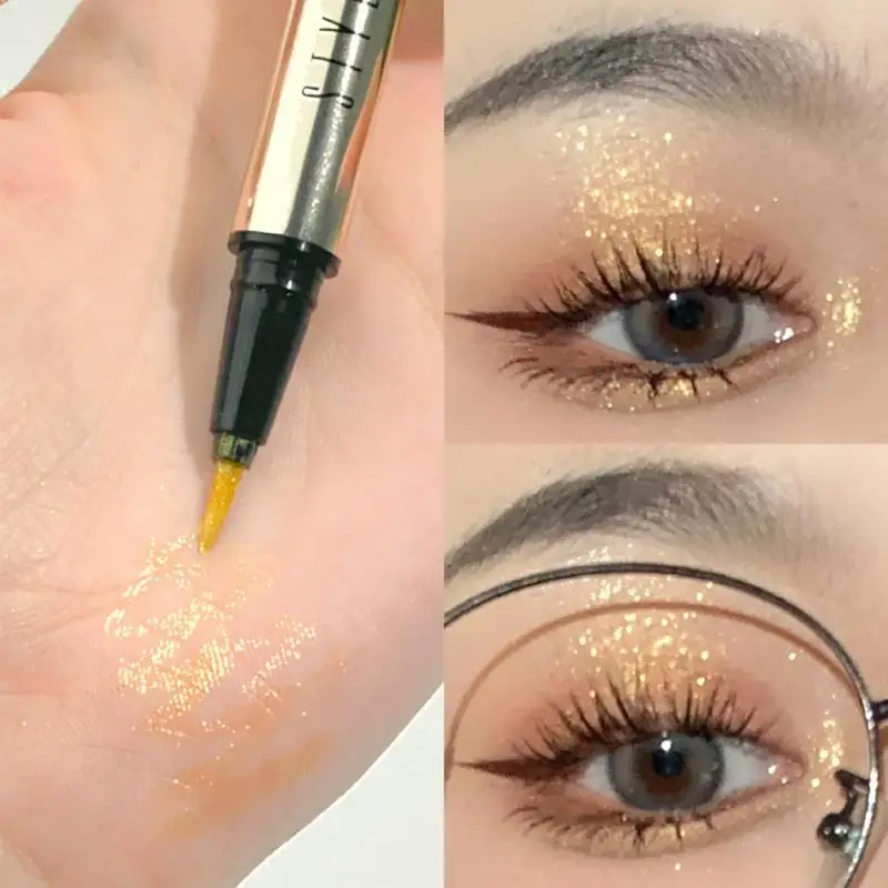 

Colorful Liquid Eyeliner Pencil Long Lasting Matte Pearlescent Waterproof Makeup Eye Liner Soft Brush Head Eyes Cosmetics TSLM1