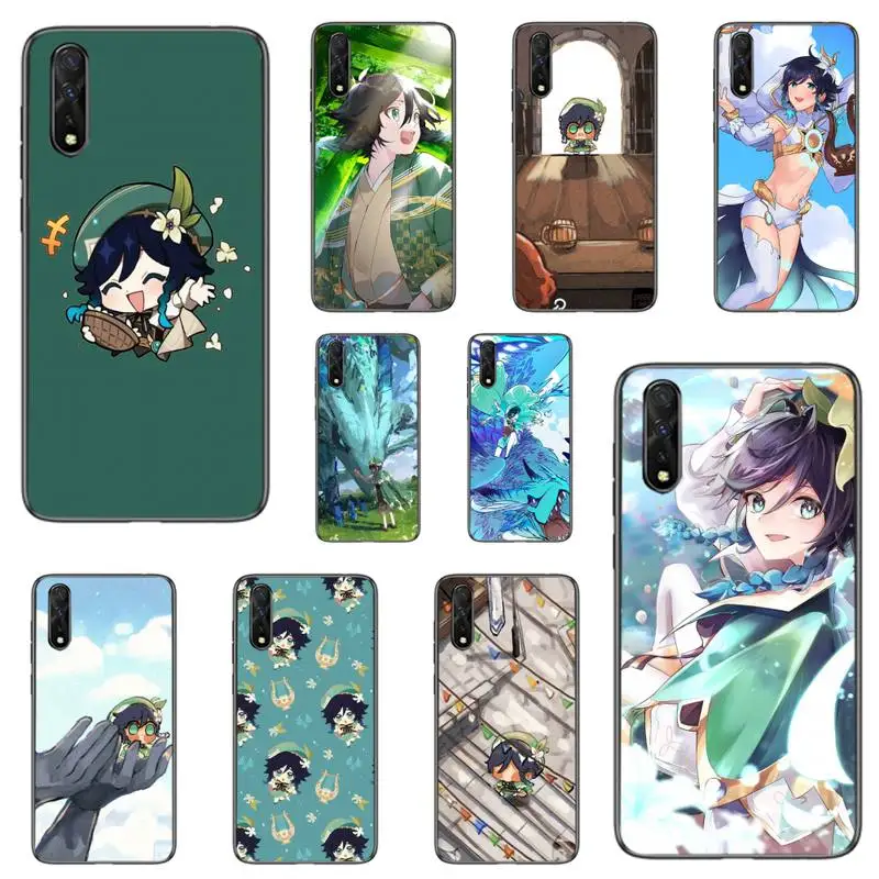 

Game Genshin Impact Venti Cute Phone Case For Huawei P Y Nova mate Y6 9 7 5 prime mate20 lite nova 3E 3I Cover Fundas Coque