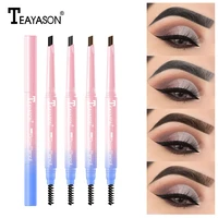 4 colors natural eye brow tint makeup double heads automatic eyebrow pencil waterproof long lasting easy wear eyebrow pen