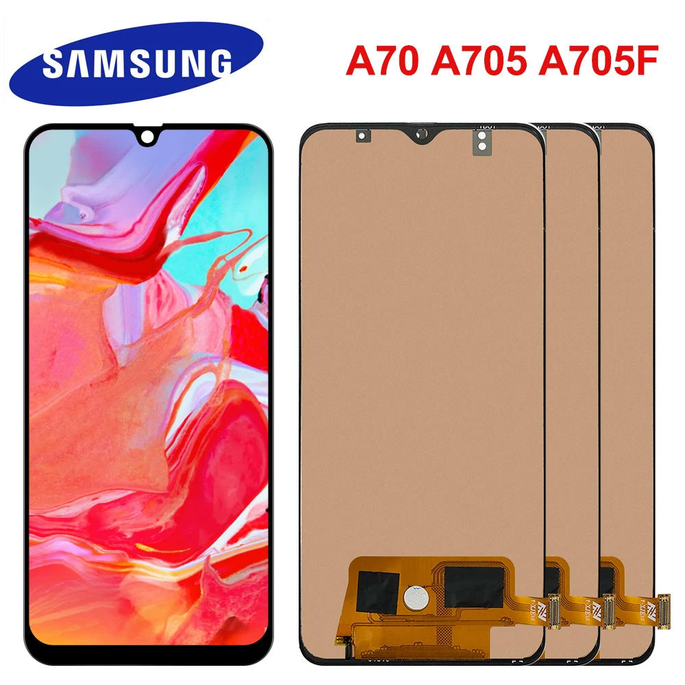 6 7 ''ЖК дисплей для Samsung Galaxy A70 LCD A705 A705F SM A705MN кодирующий преобразователь