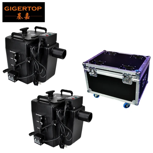2in1 flight case TIPTOP сценический Светильник 3000 Вт Мини Размер сценический низконаземный сухой лед Тумана машина для свадьбы сценические вечерние Клубные шоу ручное управление TP-T67 - Цвет: 2in1 flight case