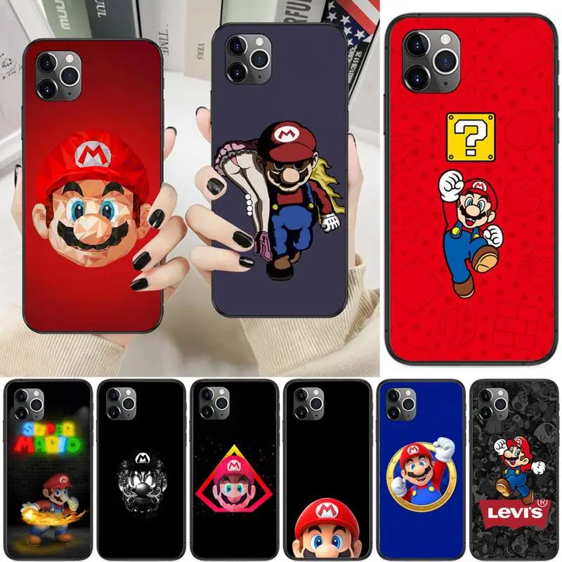 

Mario Game Phone Case For iPhone 13 12 11 Pro Max 11 XR XS Max X 8 7 6 5 SE 2020 Fundas Cover