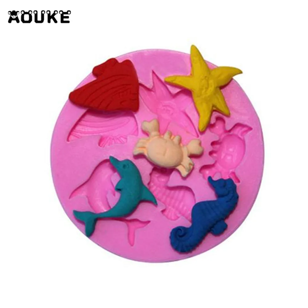 Силиконовая форма в виде рыбы Дельфина помадки торта | Дом и сад