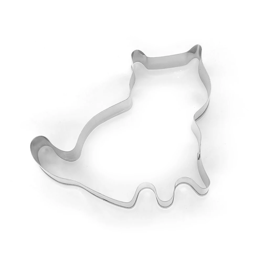 Форма для печенья в форме кошки из нержавеющей стали помадка кондитерские