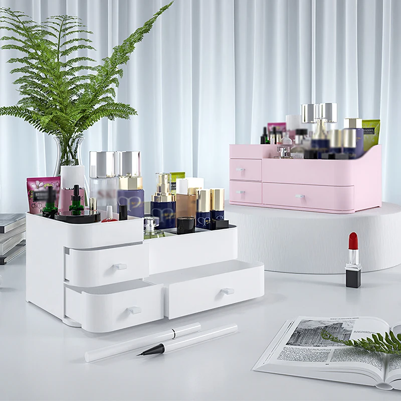 

Drawer Box Make Up Organizer Bathroom Makeup Storage Box Women Skin Care Dressing Table Cosmetic Lipstick Beauty Case