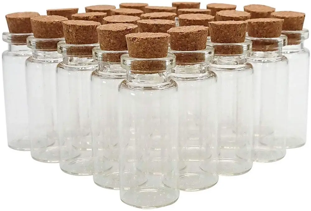 20 шт. маленькие стеклянные банки декоративные контейнеры для поделок Недорогие