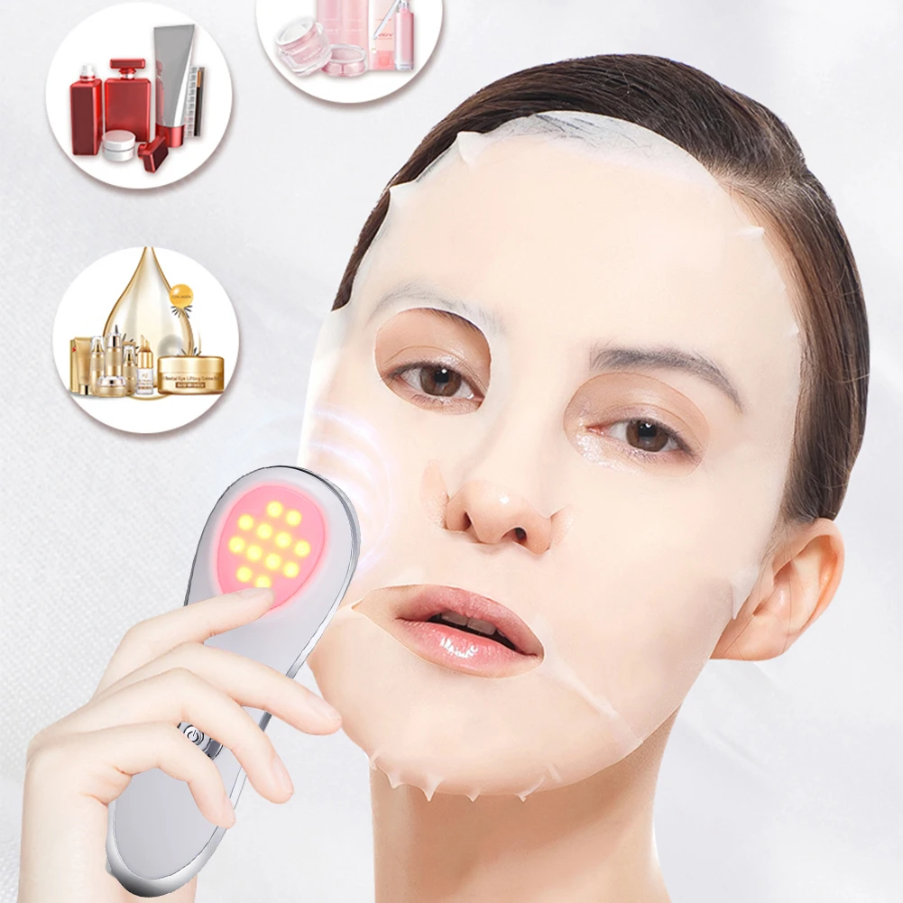 

Светодиодный фотонный массажер для лица, терапия, уход за кожей лица, подтяжка, лифтинг, косметическое устройство, Чистый инструмент для отш...