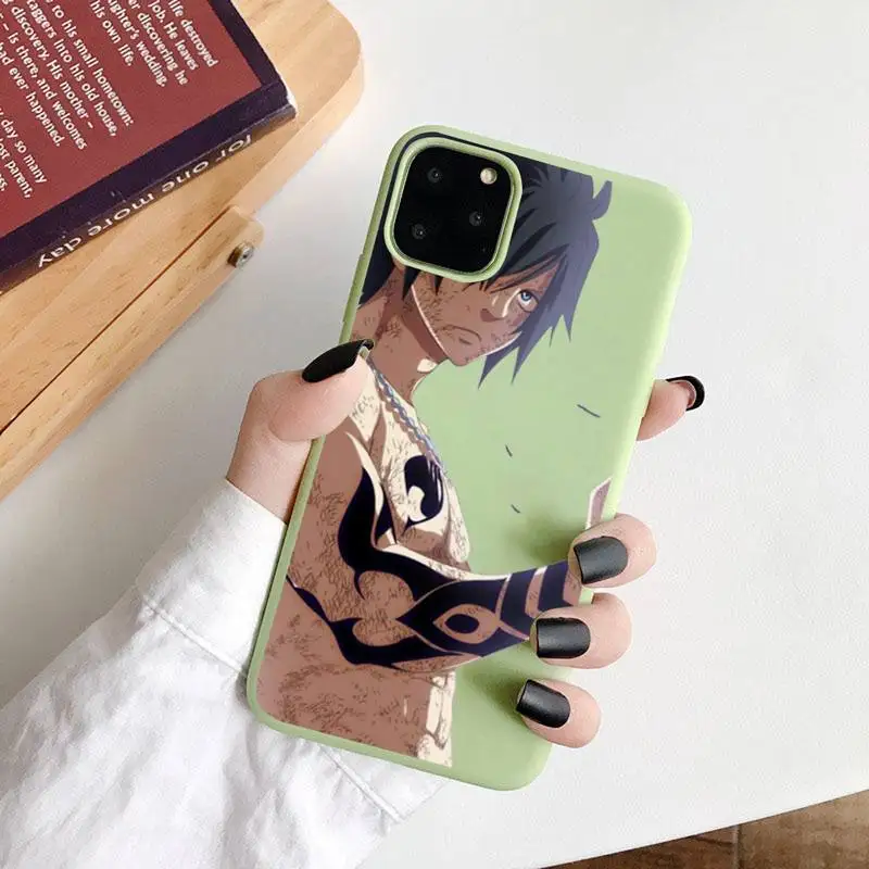 

FAIRY TAIL Japan anime Phone Case Candy Color for iPhone 6 7 8 11 12 s mini pro X XS XR MAX Plus