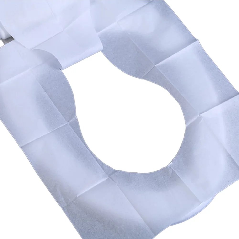 

10 Pieces Dissolvable Water Disposable Toilet Cushion Disposable Toilet Seat Travel Hotel Use