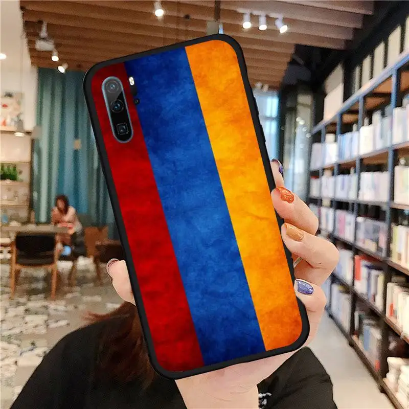 

Armenia Armenians Flag Phone Case For Huawei honor Mate P 9 10 20 30 40 Pro 10i 7 8 a x Lite nova 5t Soft silicone funda