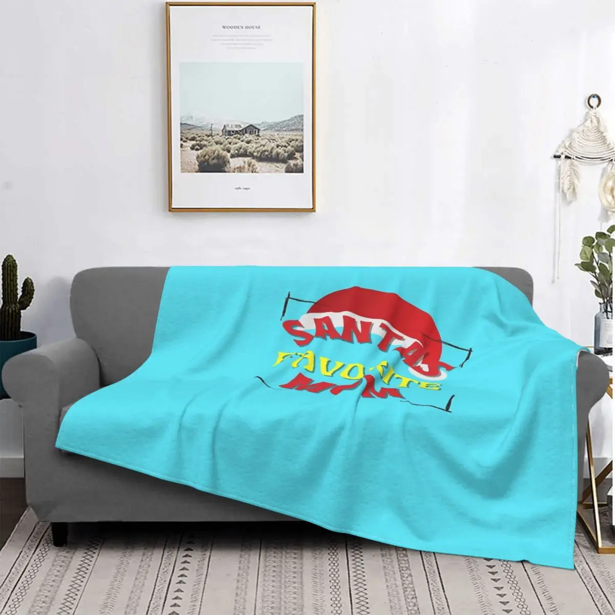 

1 одеяло «Любимая мама Санта» на Рождество, покрывало для кровати, плед, клетчатый плед для пикника, плед из муслина, покрывала для кровати