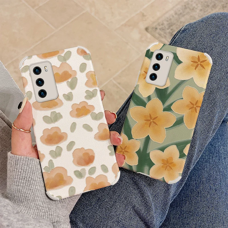 

Watercolor Flowers Phone Case For Huawei P40 P30 P20 Pro Lite Mate 40 30 20 Pro lite 20X Y9S Y8P Y7a P Smart Cover