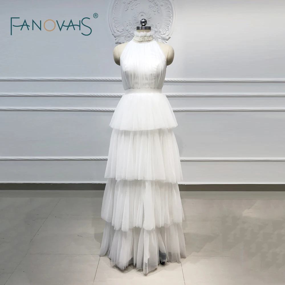 Женское свадебное платье It's yiiya белое ТРАПЕЦИЕВИДНОЕ невесты на лето 2020 |