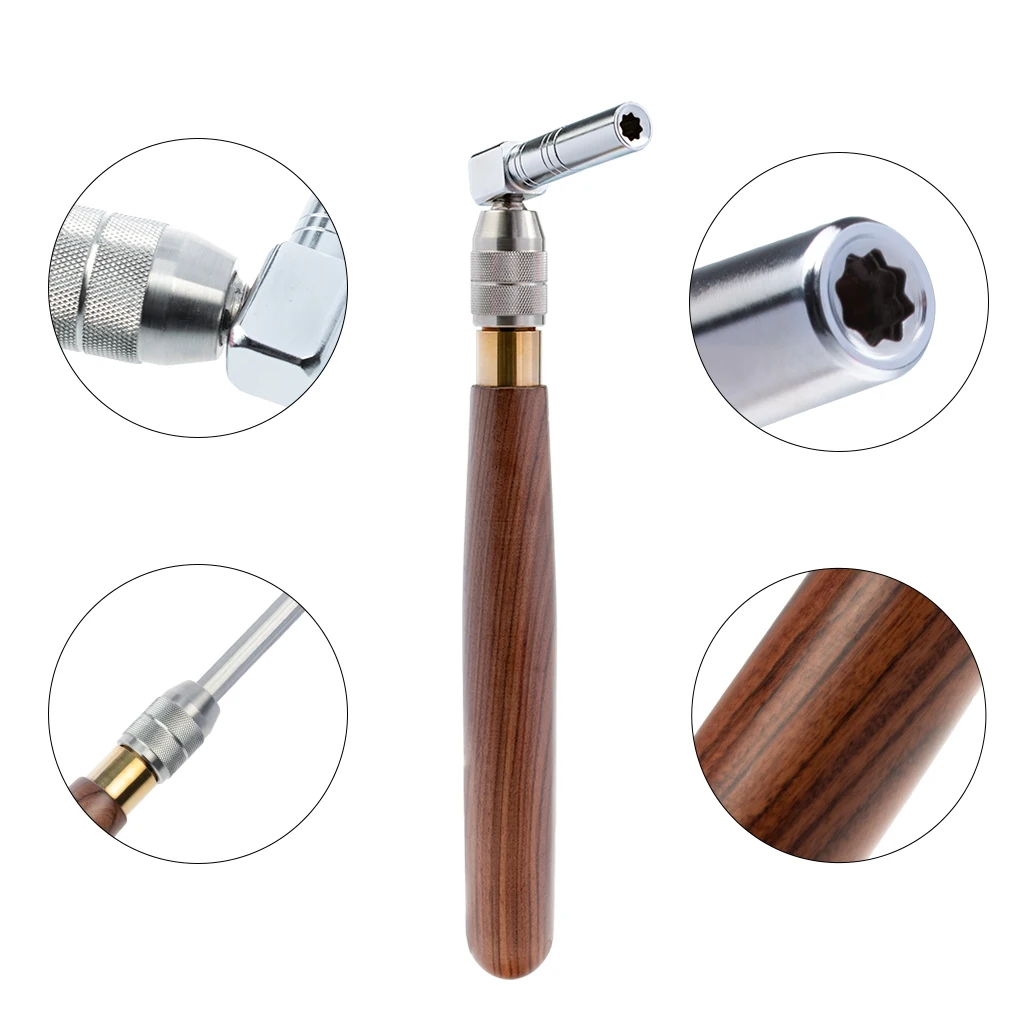 

Piano Tuning Star Head Hammer Comfortable Handle with Velvet Storage Bag