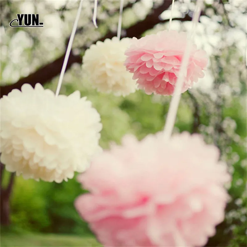 8/10 дюймов помпоны из бумаги салфеток помпон для свадьбы украшения DIY Цветочные