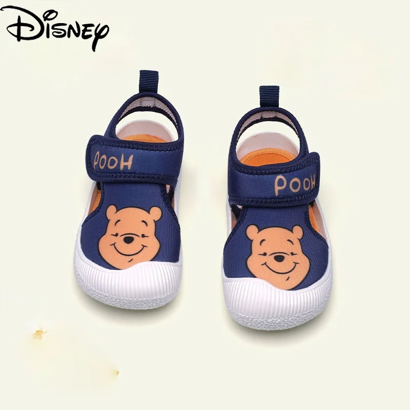 

Новинка лета 2021 от Disney, модные и удобные пластиковые туфли Baotou на липучке для малышей, повседневные универсальные детские туфли