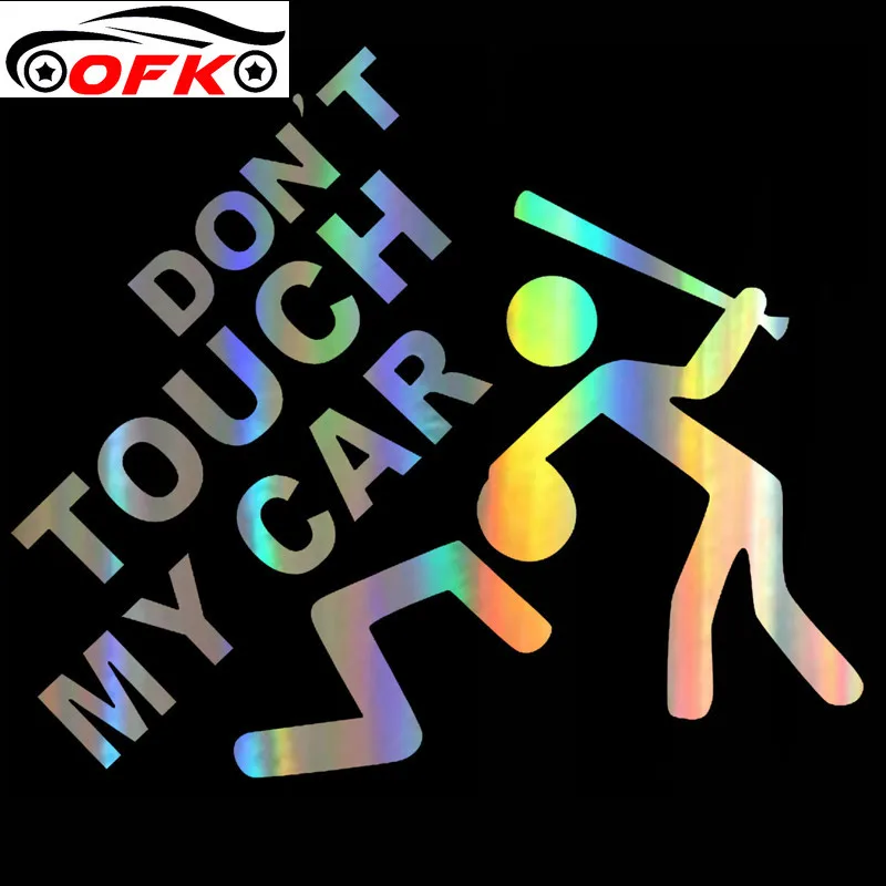 

Car Stickers Decor Motorcycle Decals Don't Touch My Car Auto Motorcycles Decorative Accessories Creative Sunscreen PVC,14*12cm