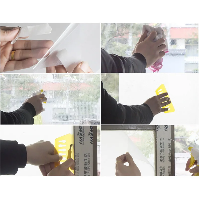 Self Adhesive Film Waterproof PVC Frosted Glass Opaque Window Privacy Sticker Bedroom Bathroom Home Decor 45x100cm | Дом и сад