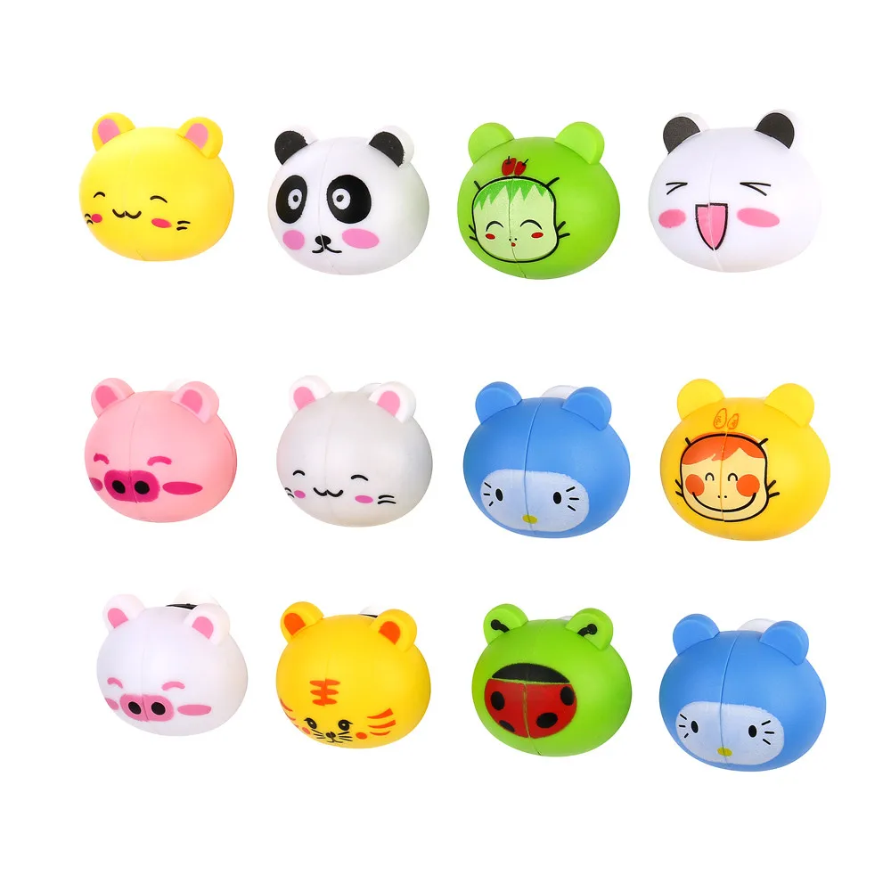 

1pc Lovely Cartoon Animal Tooth brush holder Bathroom Accessories Head Toothbrush Holder Bathroom Stand Cup Mount Suction 2021
