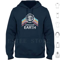 spaceship earth logo in vintage distressed retro style hoodies spaceship earth center distressed logo entertain