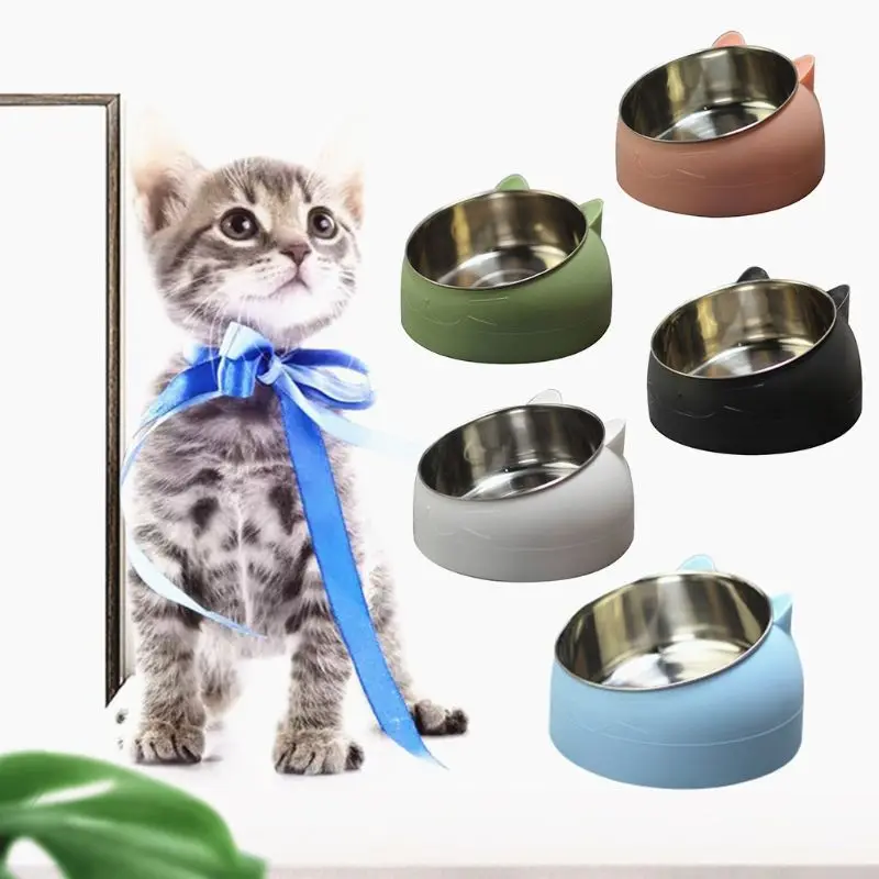 Миска для корма кошек и собак из нержавеющей стали нескользящая кухонная утварь