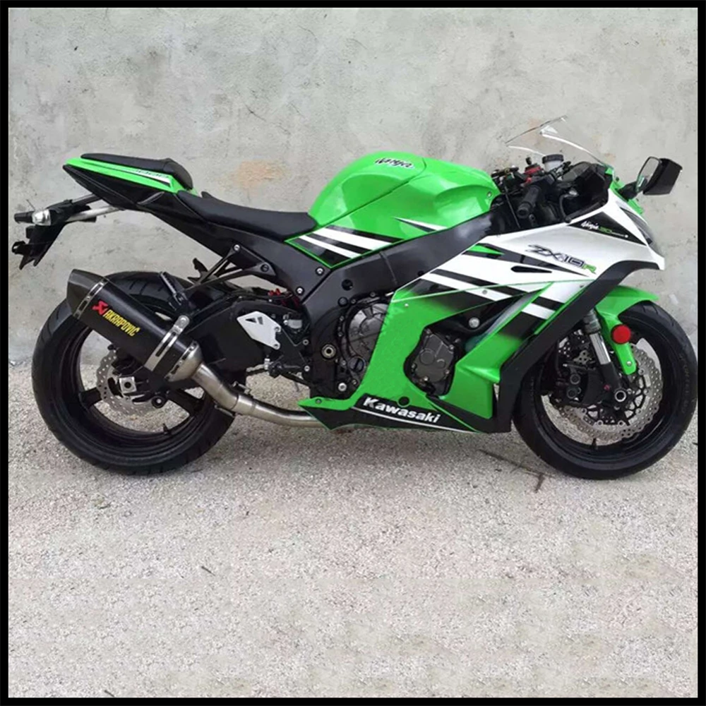 Универсальный мотоцикл Akrapovic выхлопной модифицированный глушитель для KAWASAKI ZX-6R Ninja 400 GSR600 FZ6 MT07 R3 RC 390 ATV Dirt Pit Bike