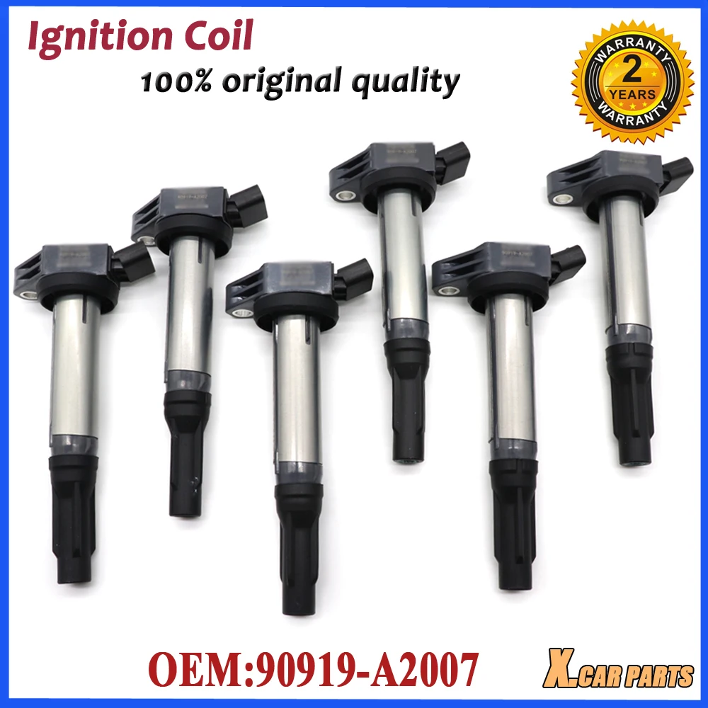 Car Ignition Coil 90919-A2007 For Lexus ES330 RX330 RX400h Fit For Toyota Camry Highlander Sienna Avalon Rav4 Venza 90919A2007