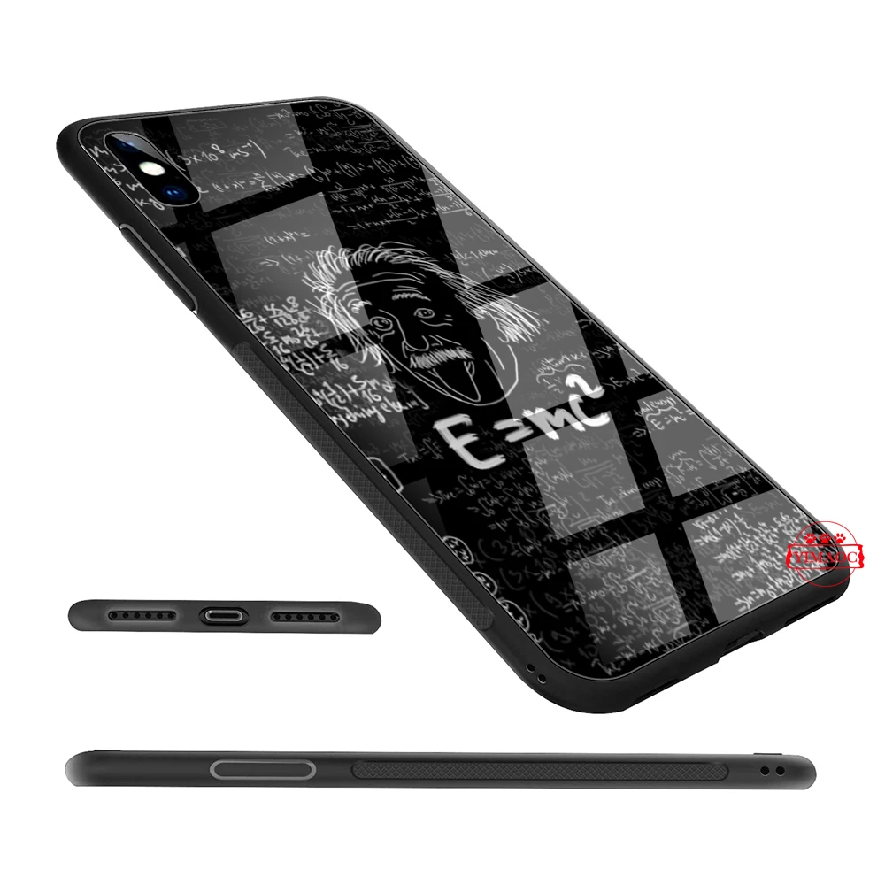 Mc2 при доставке службой E = mc Математика Альберт Стекло чехол для samsung S7 край S8 S9 S10