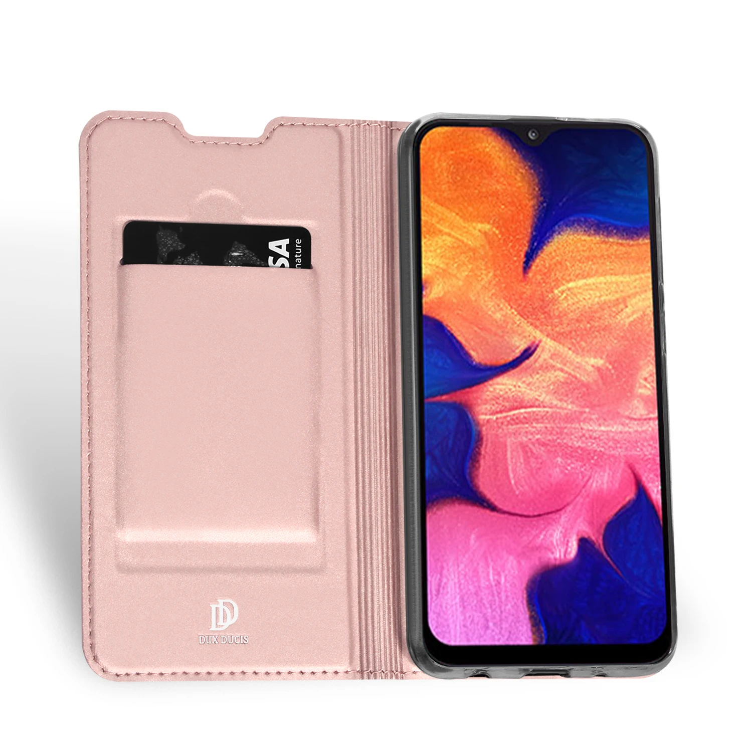 

For Samsung Galaxy A10 DUX DUCIS Skin Pro Series Leather Wallet Flip Case Full Protection Steady Stand Magnetic Closure