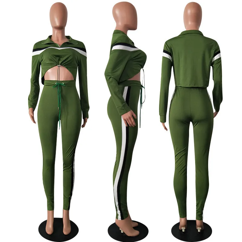 Женские осенние комплекты из двух предметов 2021 спортивный костюм Одежда для