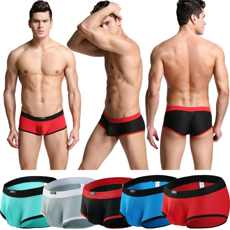 

Sexy Men Boxer Shorts Underwear Low Rise Underpants Boxers Trunks Male Panties Bulge Pouch Shorts Jockstrap Pants Sexy Lingerie