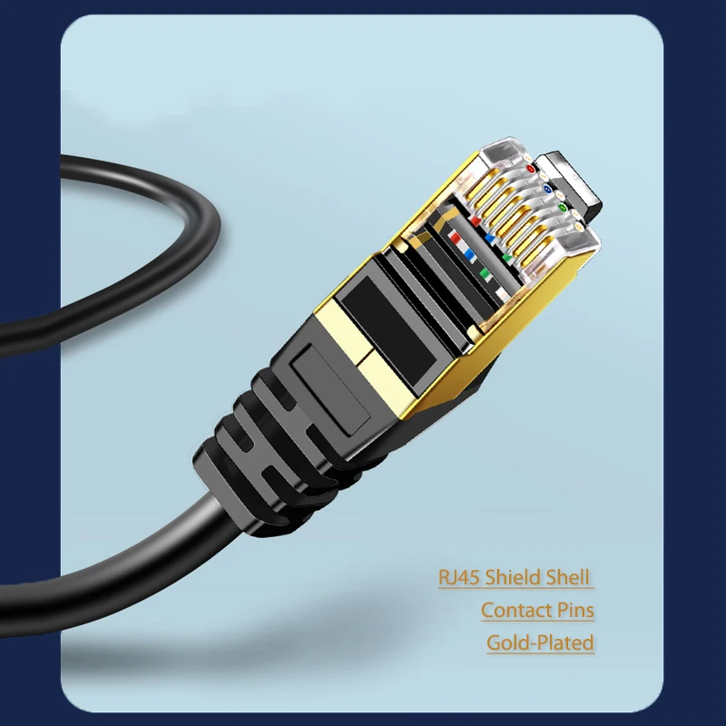 5 м RJ45 Cat8 Ethernet кабель многожильные медные провода сети 40G CAT 8 патч-корды |