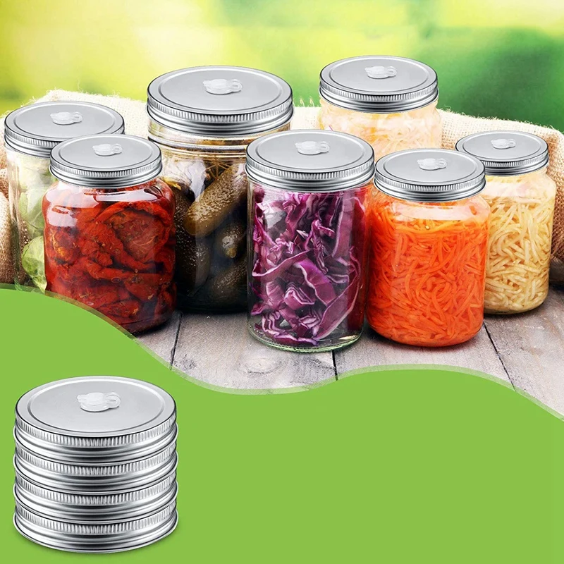 

Fermentation Kit for Wide Mouth Jar Wide Mouth Mason Canning Jar Fermenting Lids Airlocks for Vegetable Fruit Sauerkraut